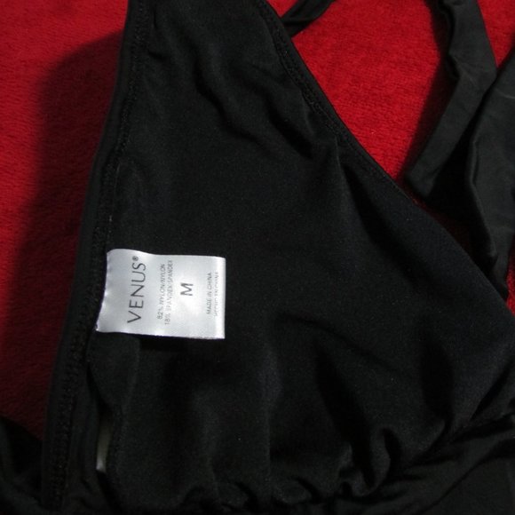 VENUS Embellished Halter Bikini Top Black - Picture 7 of 7